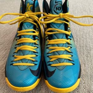 Nike KD N7 Blue and Yellow Shoes